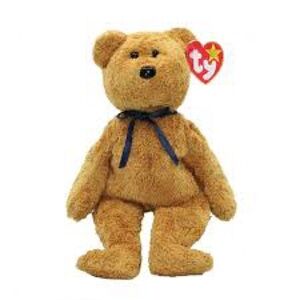 Ty Fuzz the Bear Plush - Tan